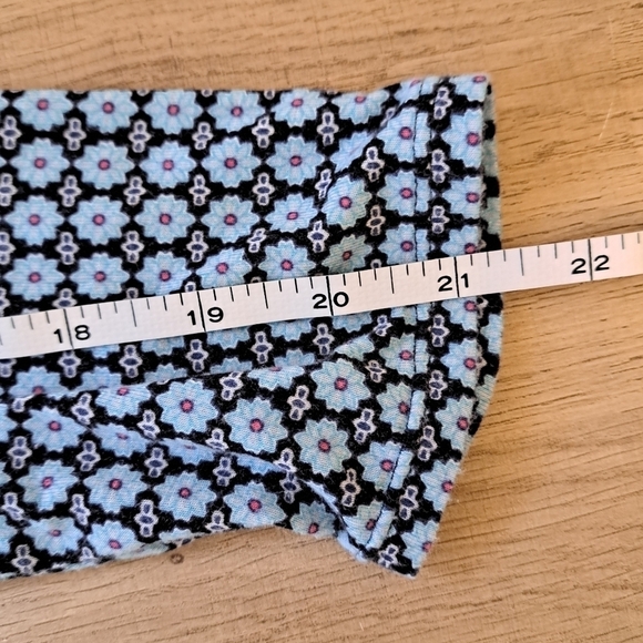 J. Jill Blue Paisley Patterned Multicolor Tunic Top Size M - Picture 6 of 7